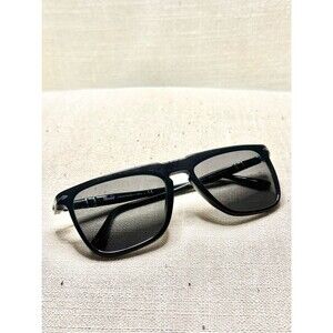 Persol PO3225S 95/31 Black Rectangle Sunglasses Handmade in Italy